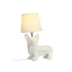 Creative Dog Carved Corgi Table Lamp