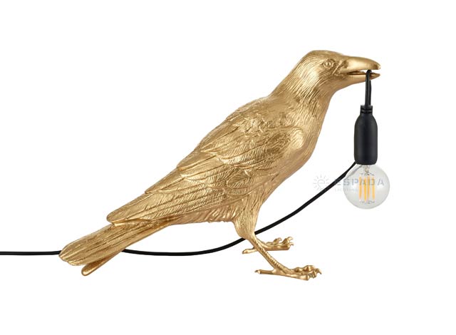 Creative Raven Sculpture LED Bird Lamps