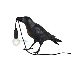 Creatieve Raven Sculpture LED-Vogellampen