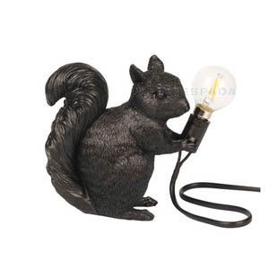 Unieke eekhoorn Fightertafellamp