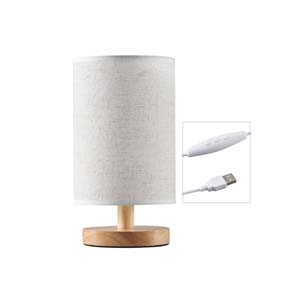 Bedside LED Dimmable Night Light met Fabric Shade